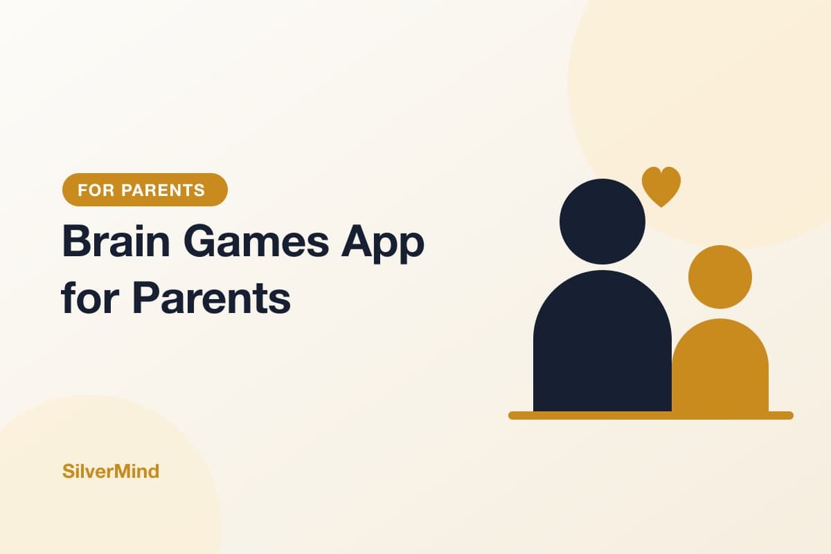 Illustration: an adult child and an older parent with a small heart between them