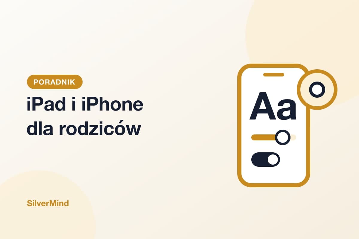 Ilustracja: dłonie ustawiające duży tekst na tablecie
