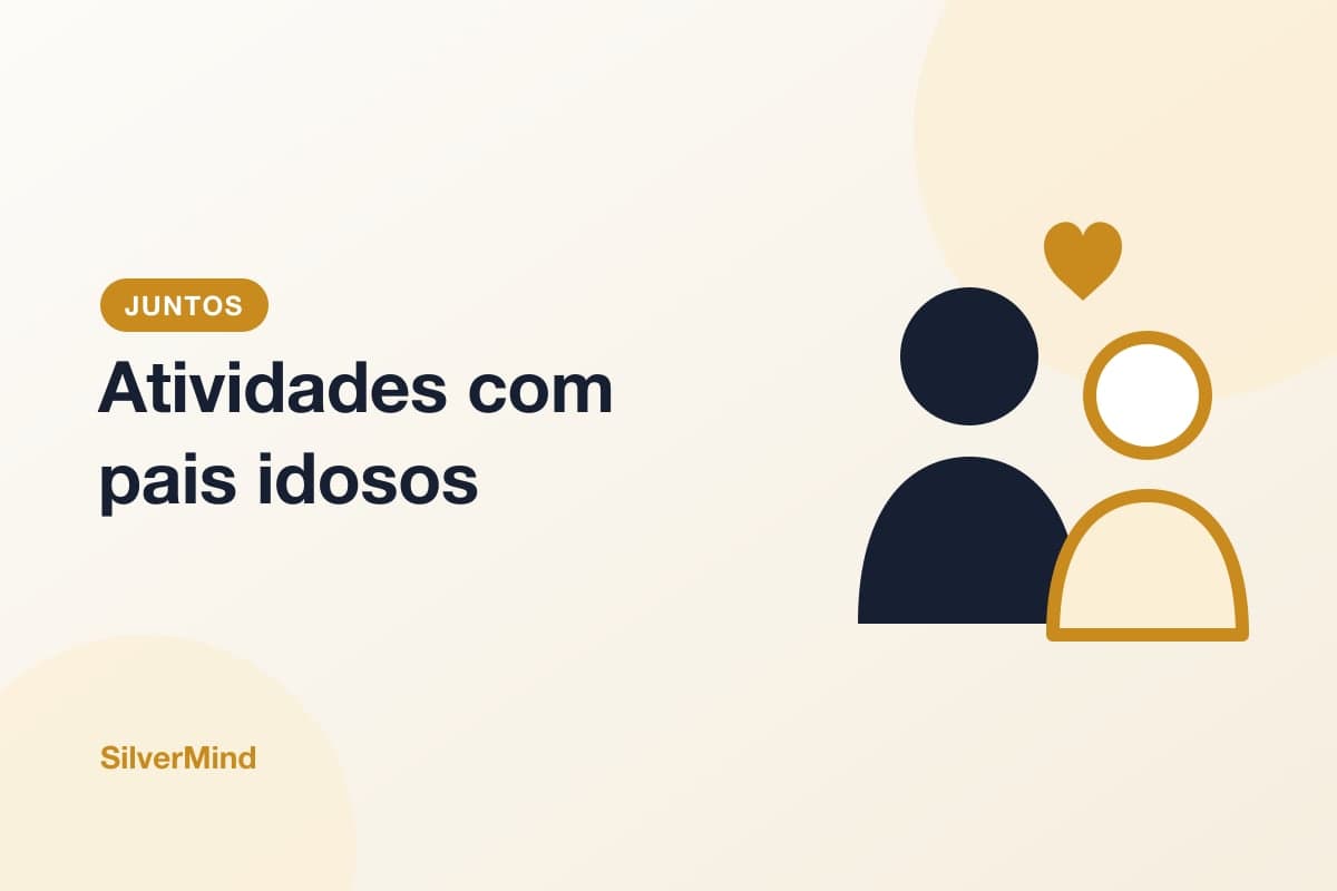 Ilustração: duas xícaras de café, um celular, uma toalha de piquenique e um jornal dobrado com cruzadinha sobre um fundo amarelo quente