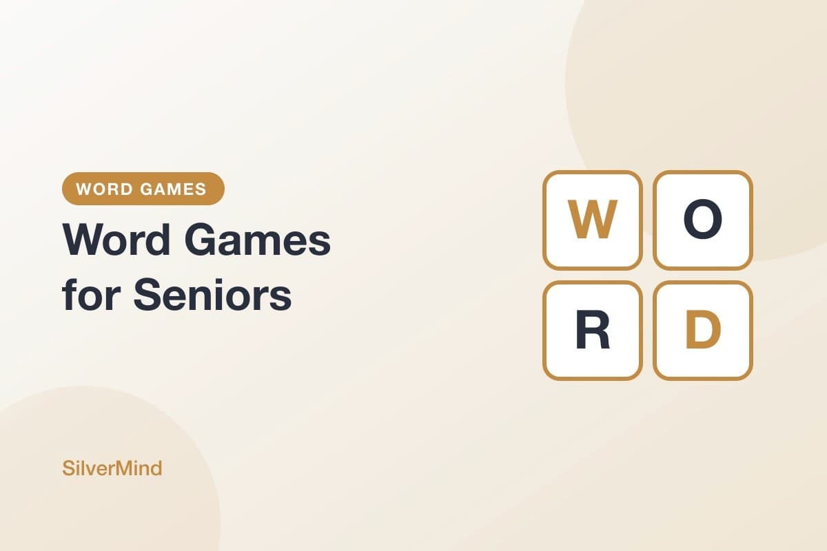 Senior couple laughing while playing a word game at the kitchen table
