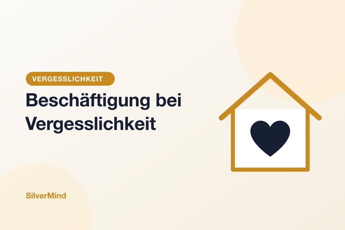 Illustration: ein Küchentisch mit Wäschekorb, Fotoalbum und einem Rätselblatt in großer Schrift