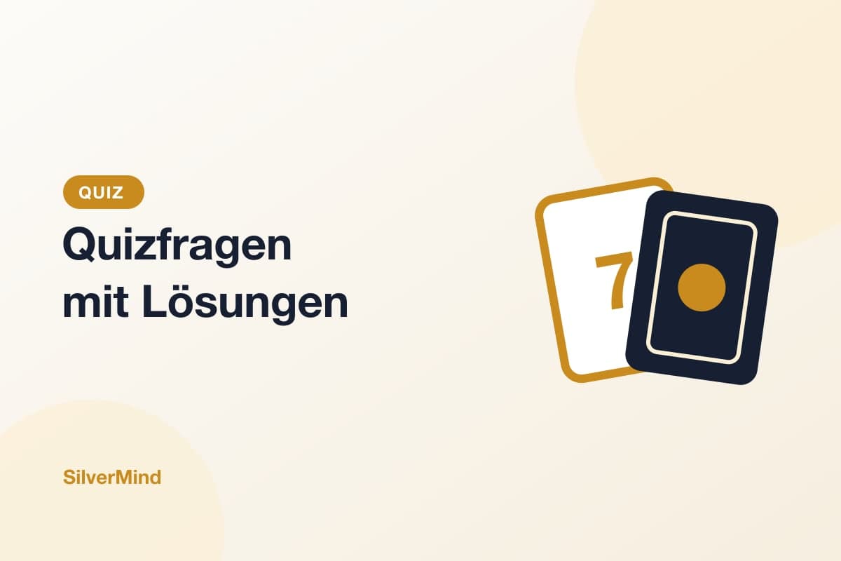 Illustration: Quizkarten mit großen Fragezeichen auf einem Tisch neben einer Kaffeetasse